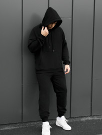 Costum de trening Staff es black oversize