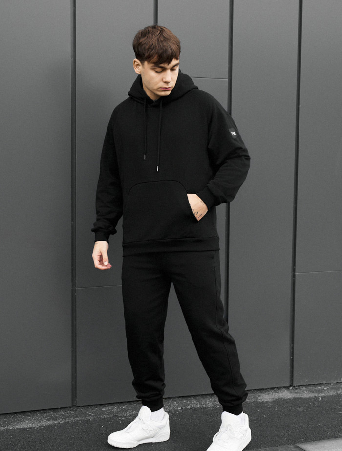 Costum de trening Staff es black oversize