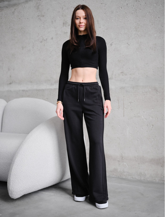 Pantaloni de trening de damă Staff min black