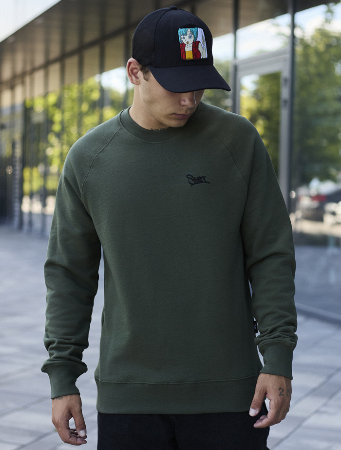 Bluză de trening Staff khaki logo