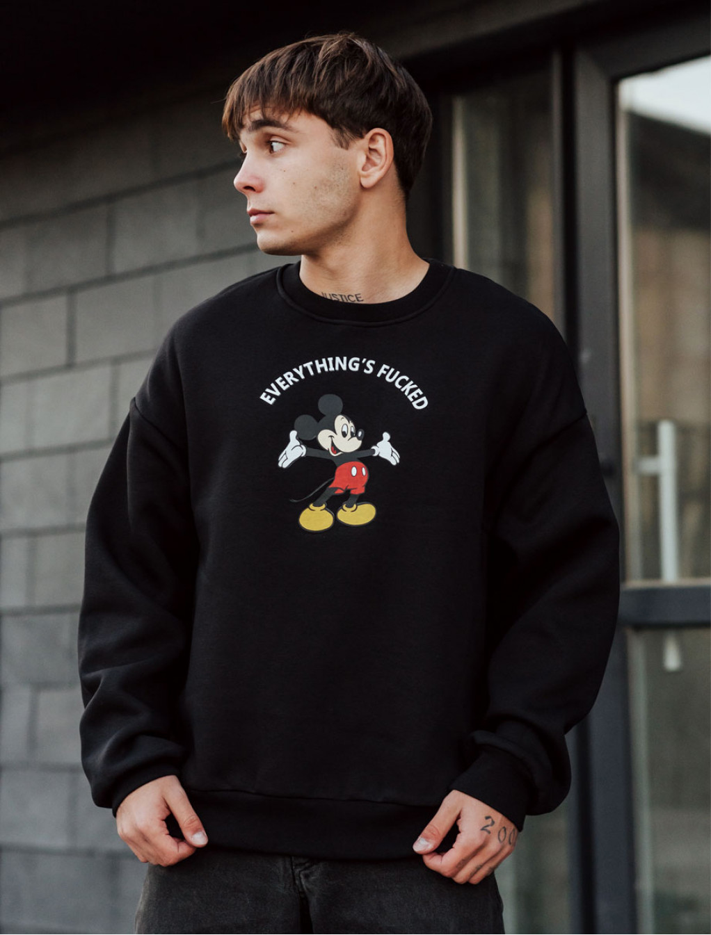 Bluză de trening Staff mik oversize fleece