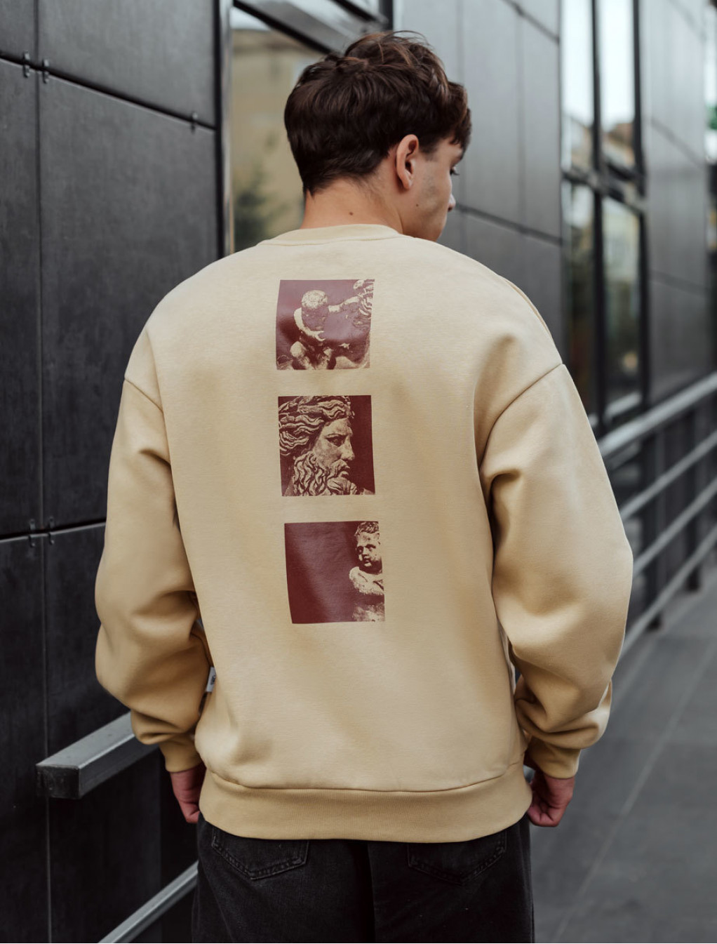 Bluză de trening Staff art oversize fleece