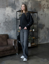 Bluză de trening de damă Staff s oversize black