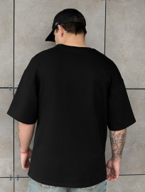 Tricou Staff black oversize premium