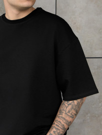 Tricou Staff black oversize premium