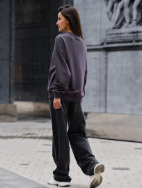 Bluză de trening de damă Staff s oversize dark gray