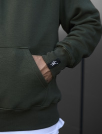 Hanorac Staff khaki basic oversize fleece