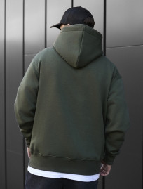 Hanorac Staff khaki basic oversize fleece