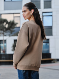 Bluză de trening de damă Staff fa beige oversize fleece