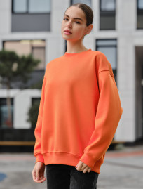 Bluză de trening de damă Staff fa orange oversize fleece