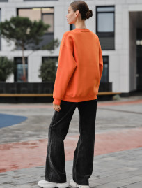 Bluză de trening de damă Staff fa orange oversize fleece