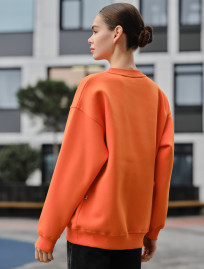 Bluză de trening de damă Staff fa orange oversize fleece