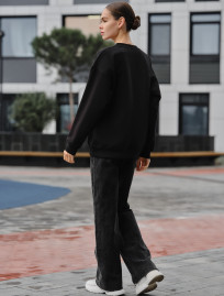 Bluză de trening de damă Staff fa black oversize fleece