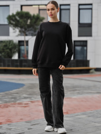 Bluză de trening de damă Staff fa black oversize fleece