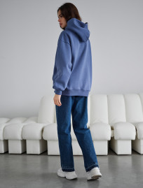 Hanorac de damă Staff blue oversize fleece