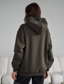 Hanorac de damă Staff khaki oversize fleece