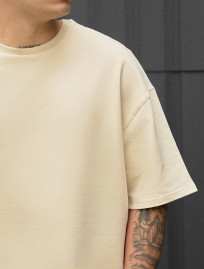 Tricou Staff milk oversize premium