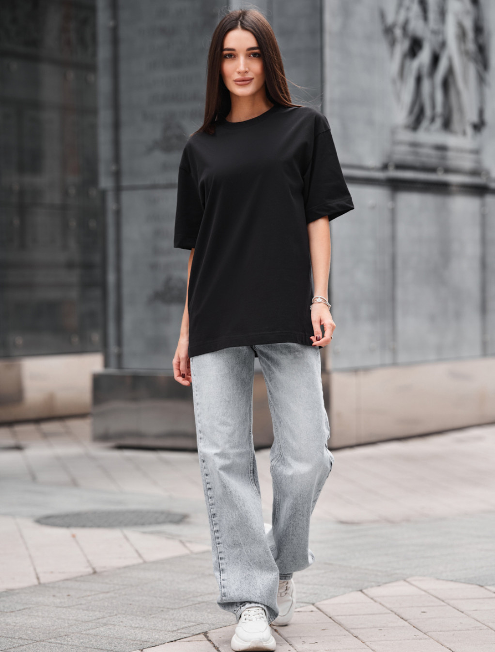 Tricou de damă Staff li black oversize