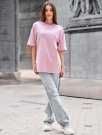 Tricou de damă Staff li pink oversize