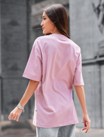 Tricou de damă Staff li pink oversize