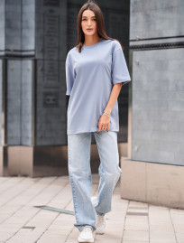Tricou de damă Staff li light blue oversize