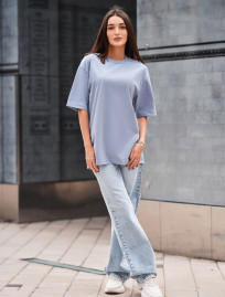 Tricou de damă Staff li light blue oversize