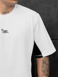 Tricou Staff white & black logo