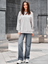 Bluză de trening de damă Staff s light gray oversize