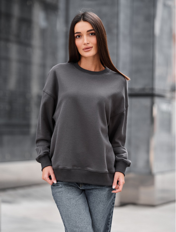 Bluză de trening de damă Staff s dark gray oversize