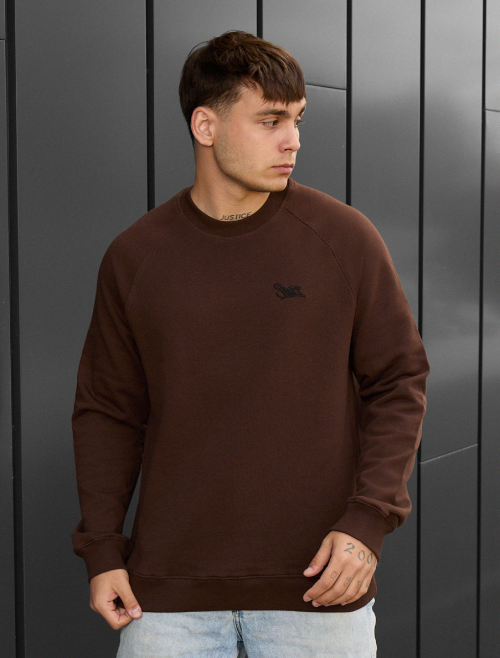 Bluză de trening Staff brown logo