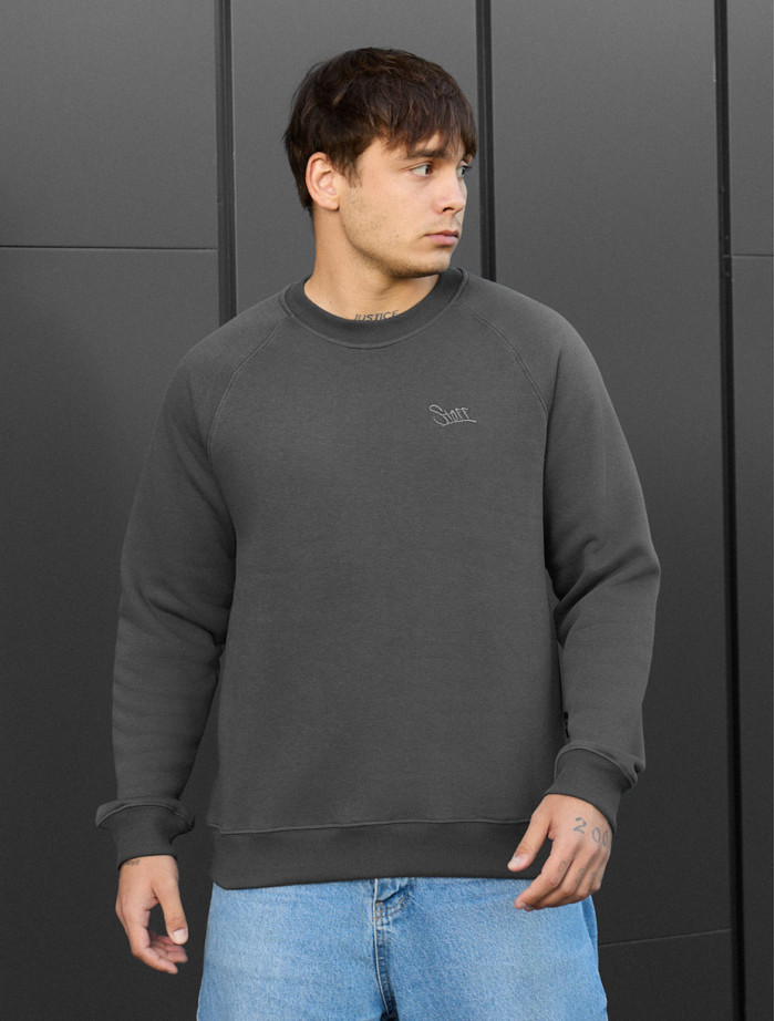 Bluză de trening Staff dark gray logo fleece