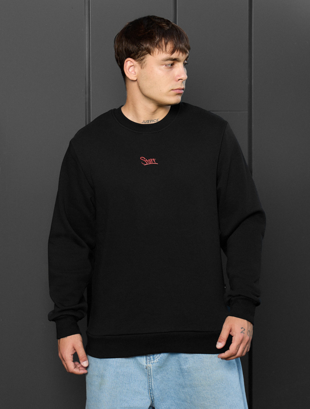 Bluză de trening Staff black logo fleece