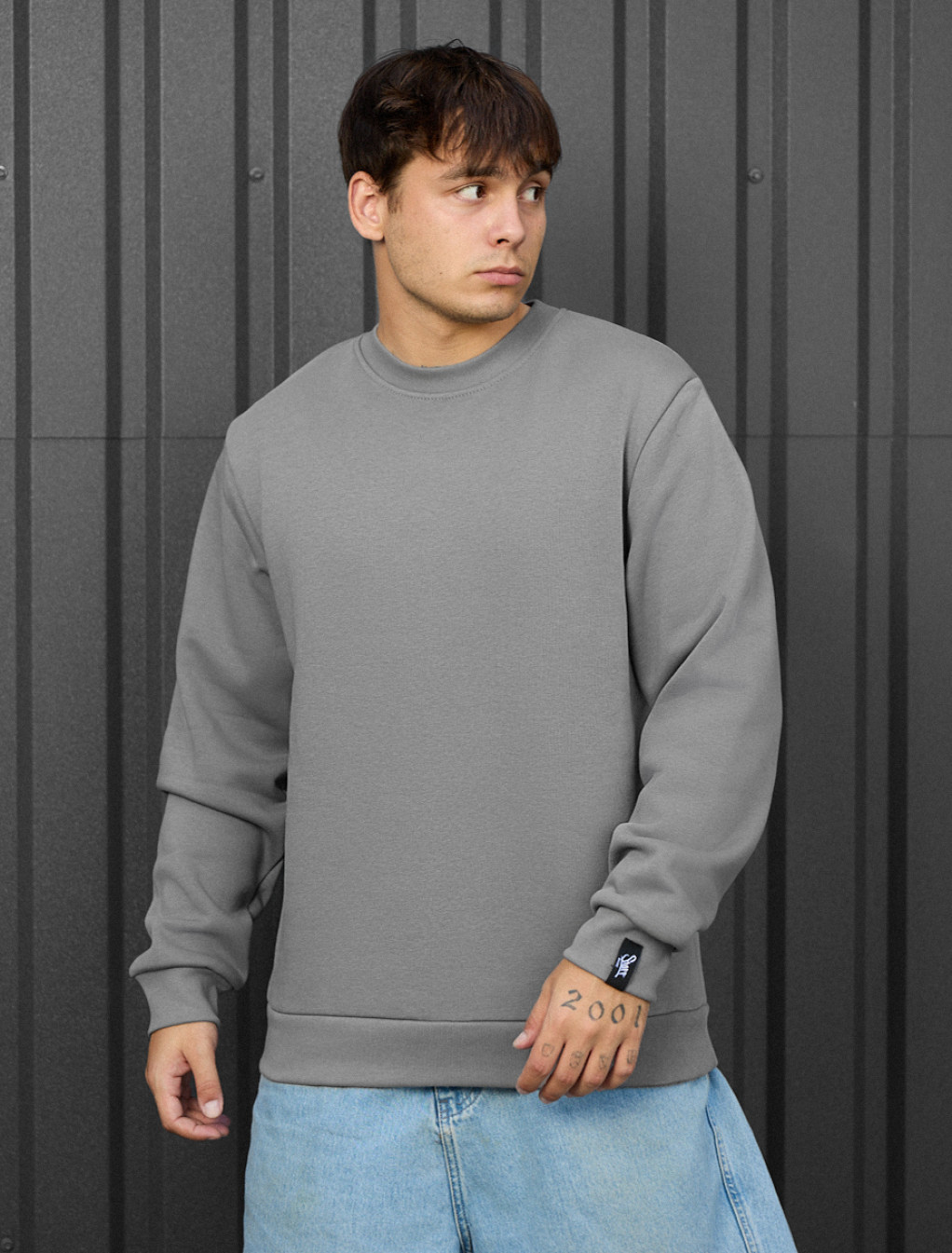 Bluză de trening Staff gray basic fleece
