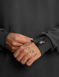 Bluză de trening Staff dark gray basic fleece