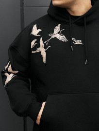 Hanorac Staff logo & birds oversize fleece