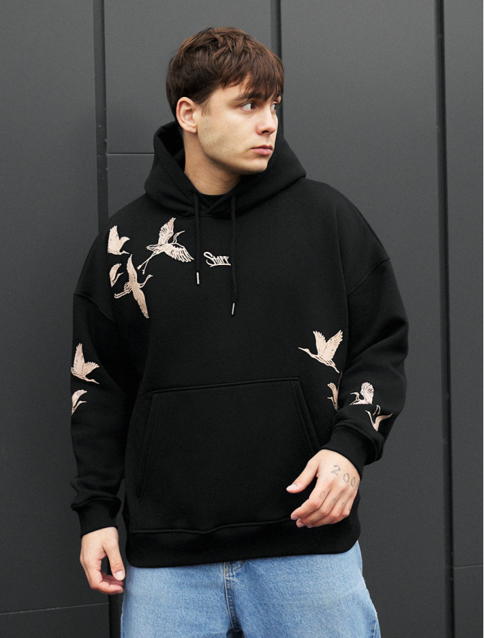 Hanorac Staff logo & birds oversize fleece