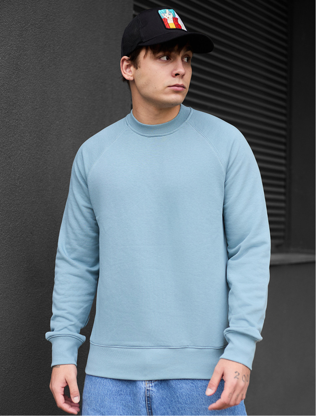 Bluză de trening Staff light blue Defect