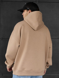 Hanorac Staff light brown basic oversize fleece