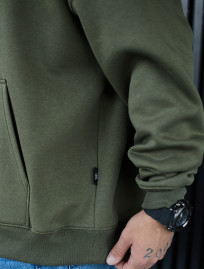 Hanorac Staff khaki basic oversize fleece