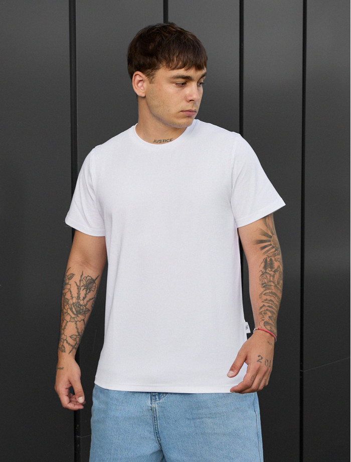 Tricou Staff white basic