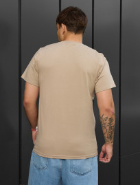 Tricou Staff light brown basic