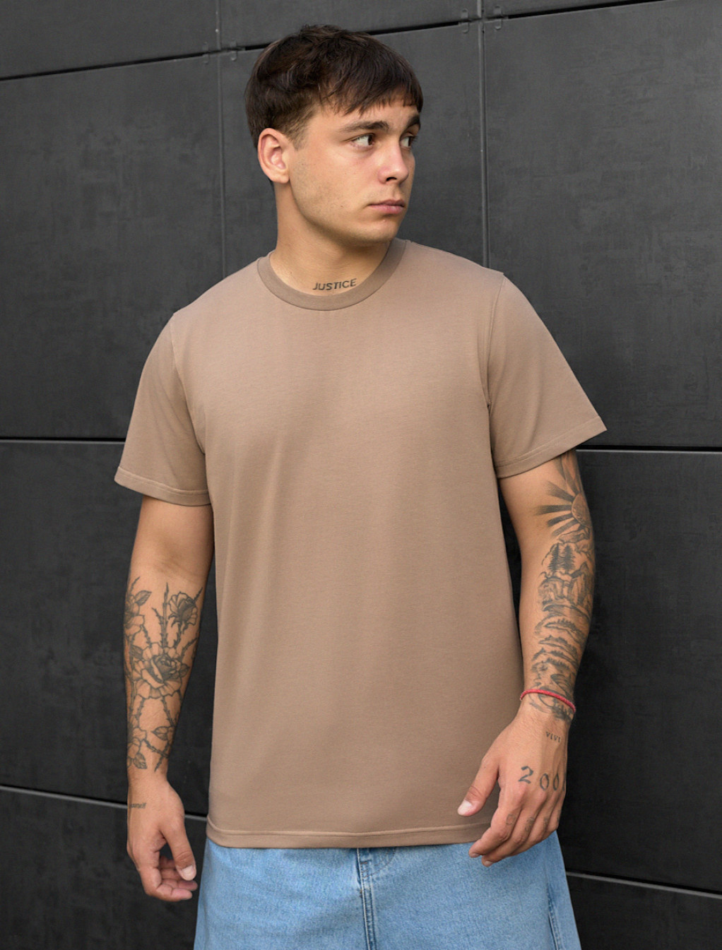 Tricou Staff brown basic
