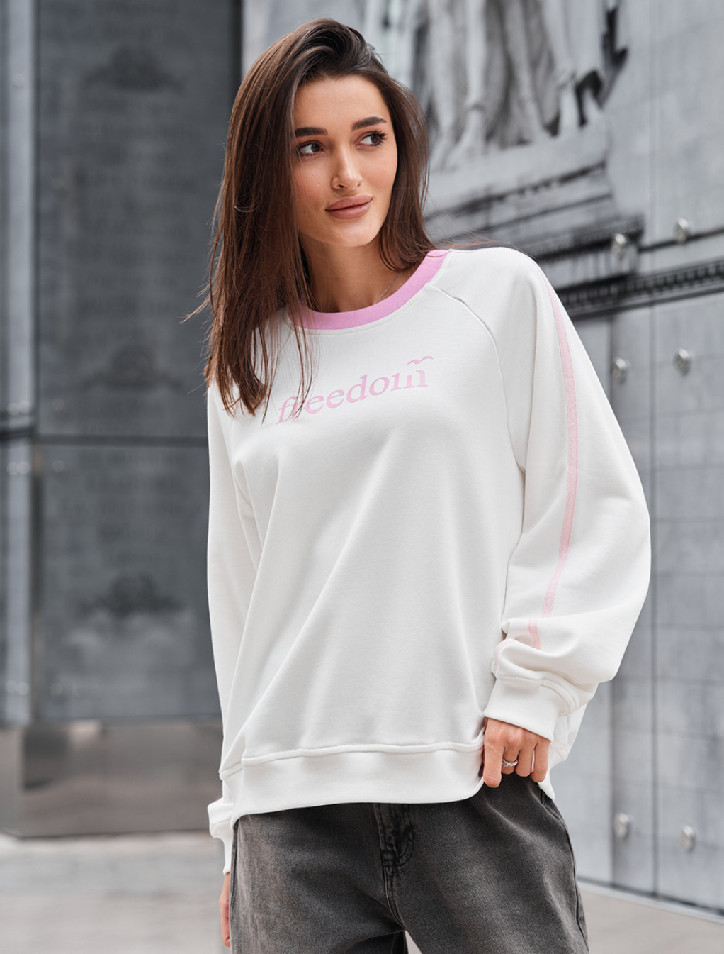 Bluză de damă Staff freedom white oversize