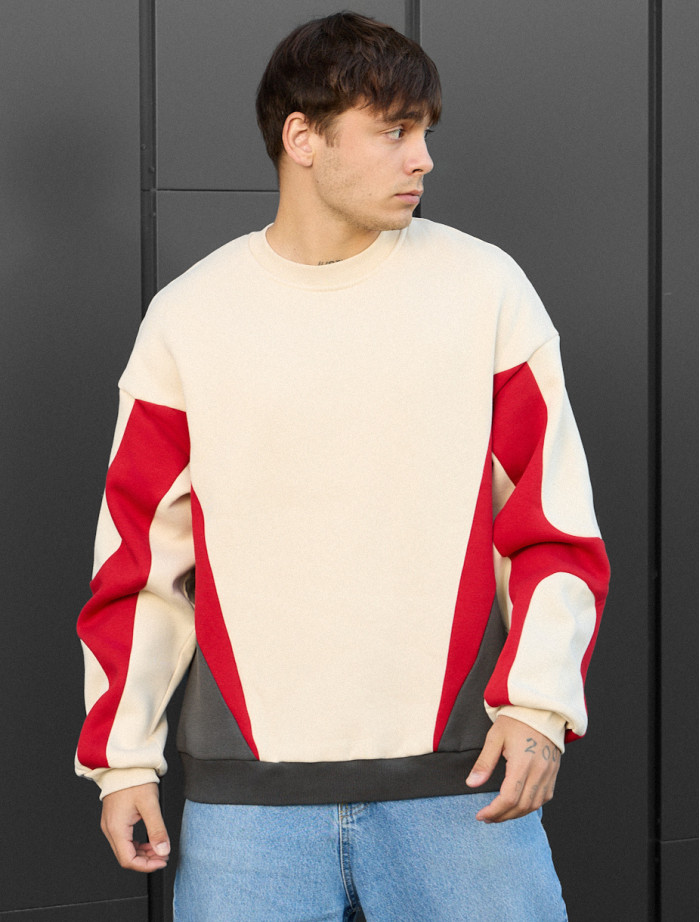 Bluză de trening Staff mix oversize fleece