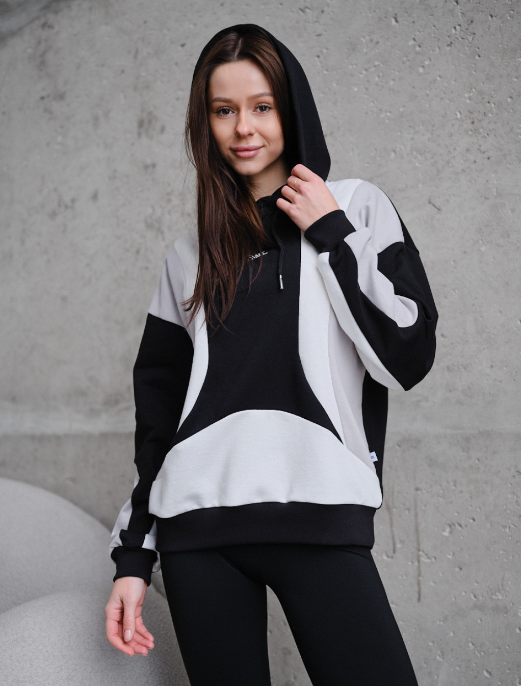 Hanorac de damă Staff cus logo mix oversize