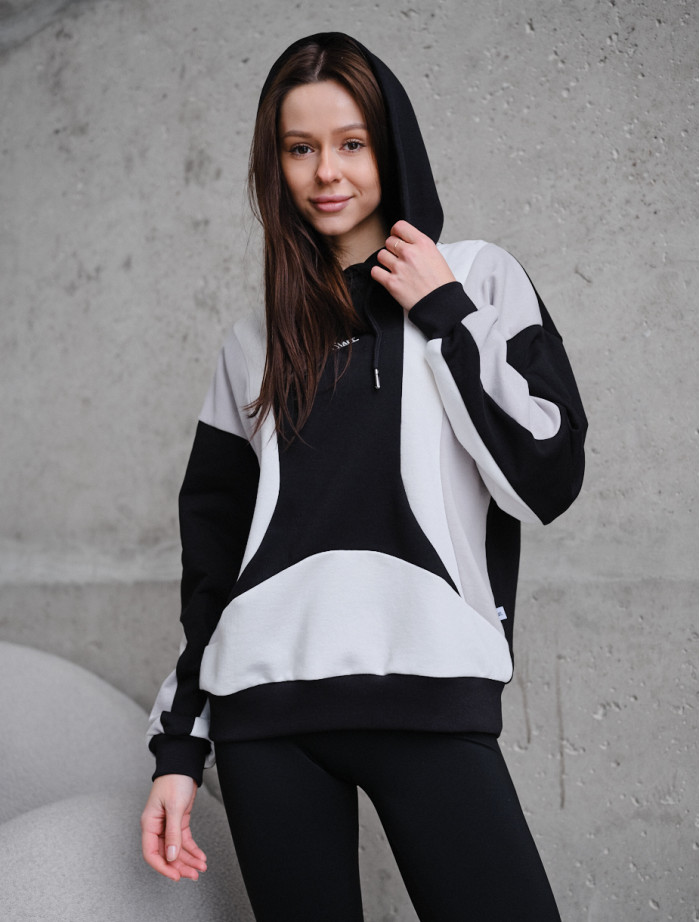 Hanorac de damă Staff cus logo mix oversize