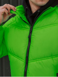 Geacă de iarnă luminescentă Staff ilumin green