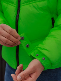 Geacă de iarnă luminescentă Staff ilumin green