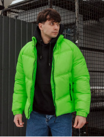Geacă de iarnă luminescentă Staff ilumin green