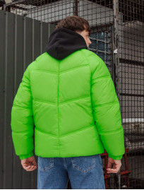 Geacă de iarnă luminescentă Staff ilumin green